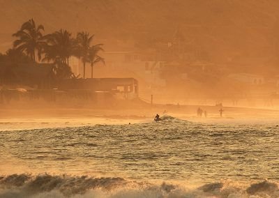 mancora surf sunset